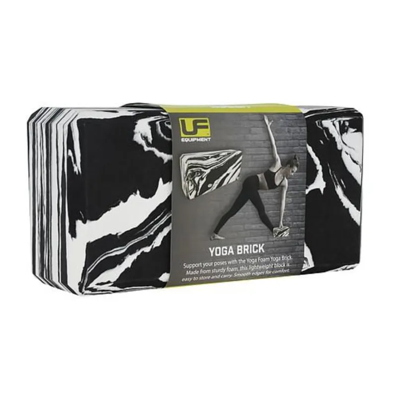 UFE Yoga Brick  in Marbled Black / White